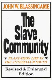 Cover of The slave community