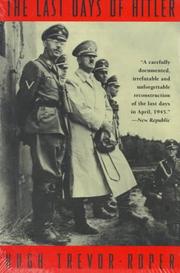 Cover of The Last Days of Hitler