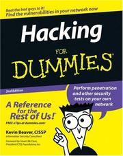 Cover of Hacking for Dummies