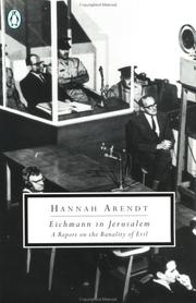 Cover of Eichmann in Jerusalem
